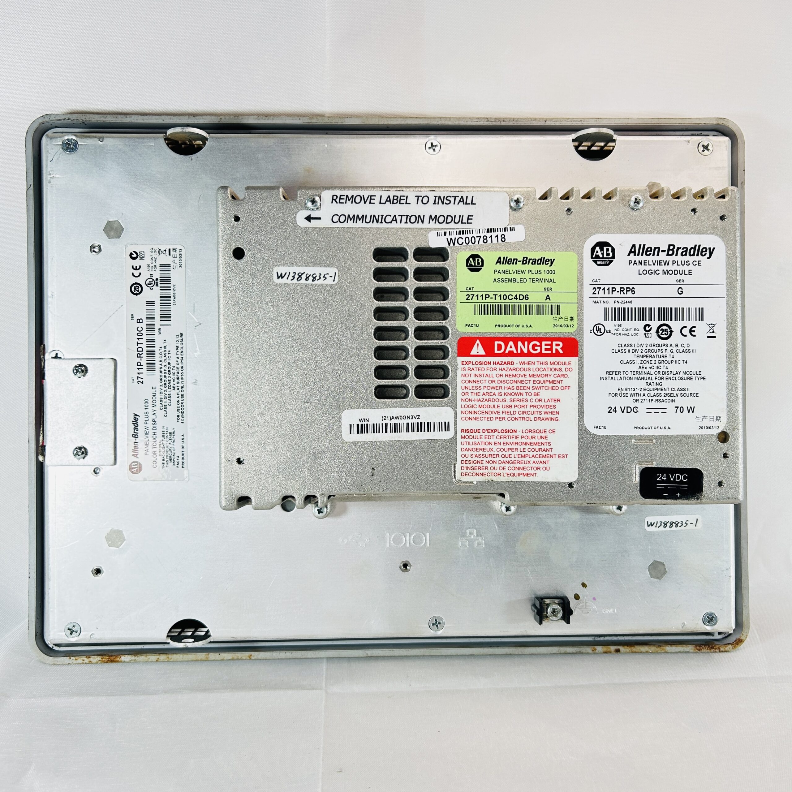Allen Bradley 2711P-T10C4D6/A PanelView Plus 1000 – 2 Allen Bradley Panelview 1000 Plus